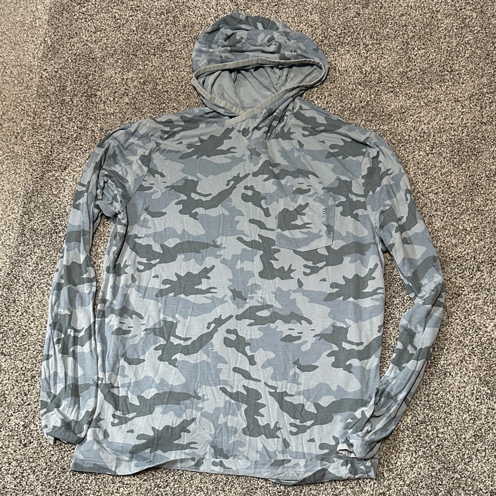 Free Fly Apparel Gray Camo Hoodie